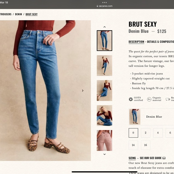 Sezane jeans - Picture 1 of 5